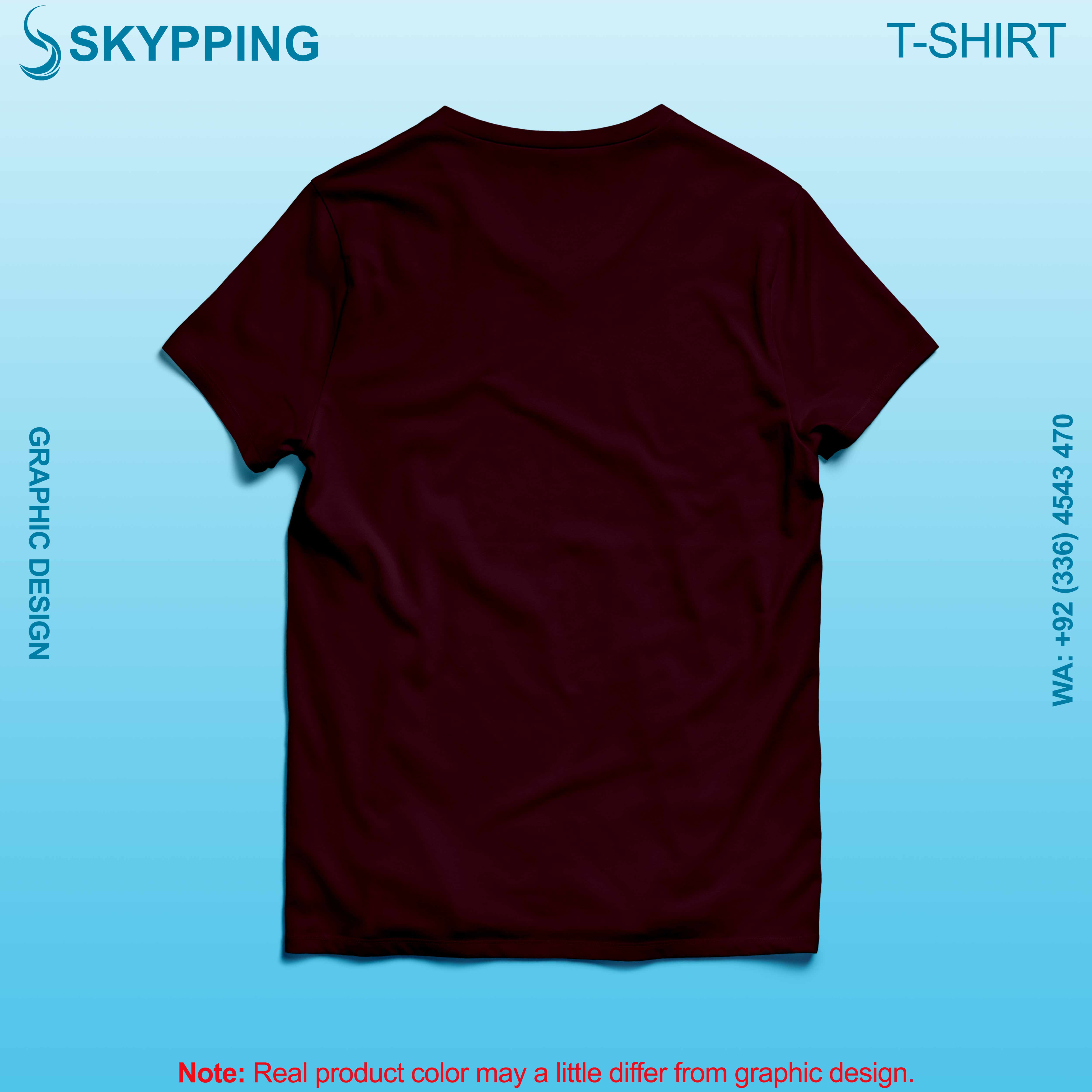 V-Neck Short set-in style sleeve long length t-shirt with shoulder panel for men